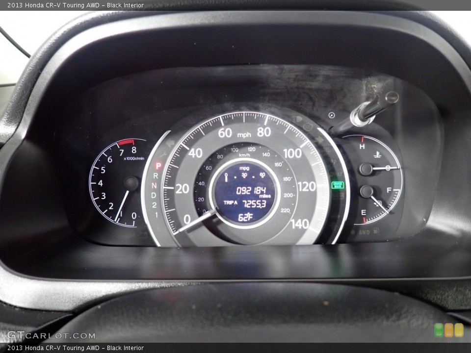 Black Interior Gauges for the 2013 Honda CR-V Touring AWD #141540768