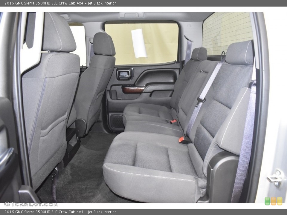 Jet Black Interior Rear Seat for the 2016 GMC Sierra 3500HD SLE Crew Cab 4x4 #141540843