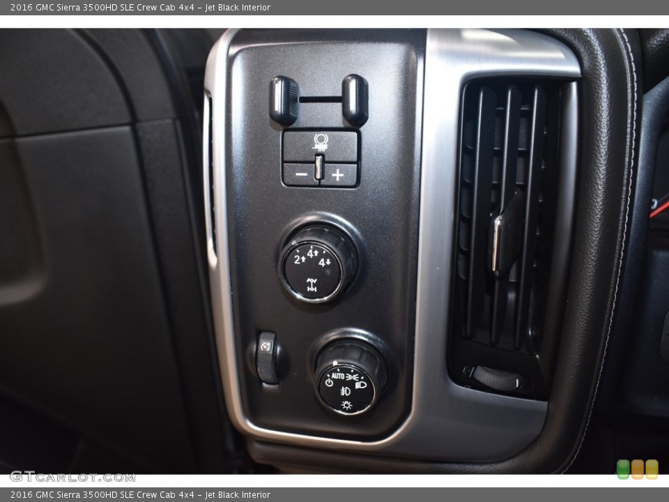 Jet Black Interior Controls for the 2016 GMC Sierra 3500HD SLE Crew Cab 4x4 #141540900
