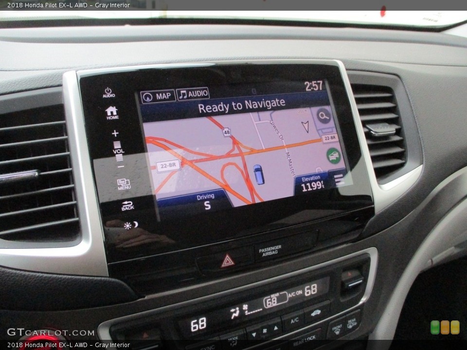 Gray Interior Navigation for the 2018 Honda Pilot EX-L AWD #141542913