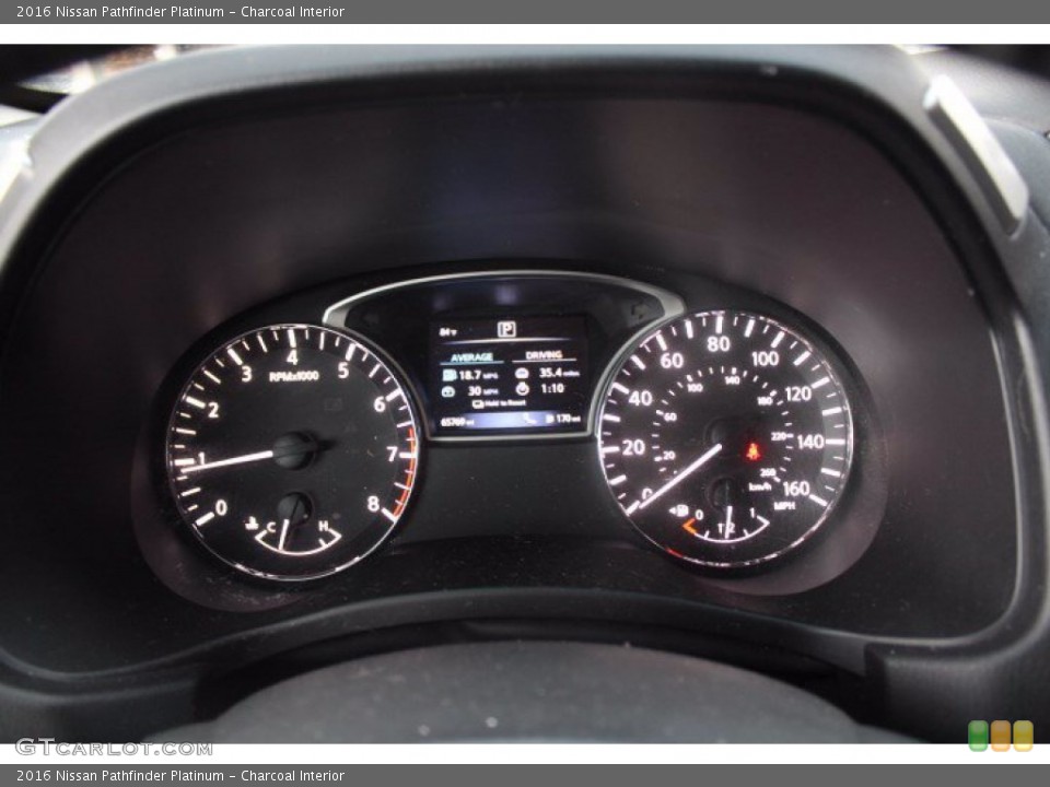 Charcoal Interior Gauges for the 2016 Nissan Pathfinder Platinum #141547500