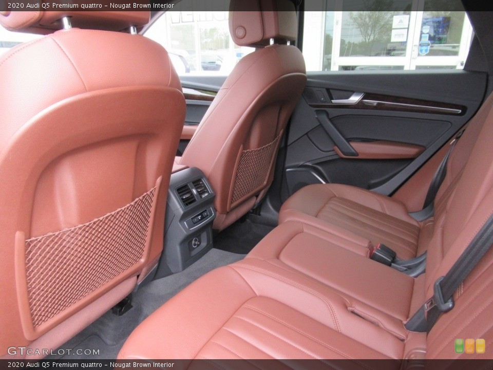 Nougat Brown Interior Rear Seat for the 2020 Audi Q5 Premium quattro #141548321