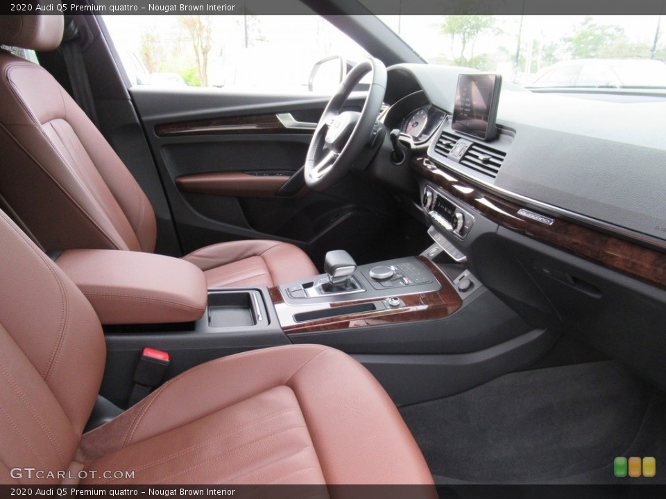 Nougat Brown Interior Front Seat for the 2020 Audi Q5 Premium quattro #141548331