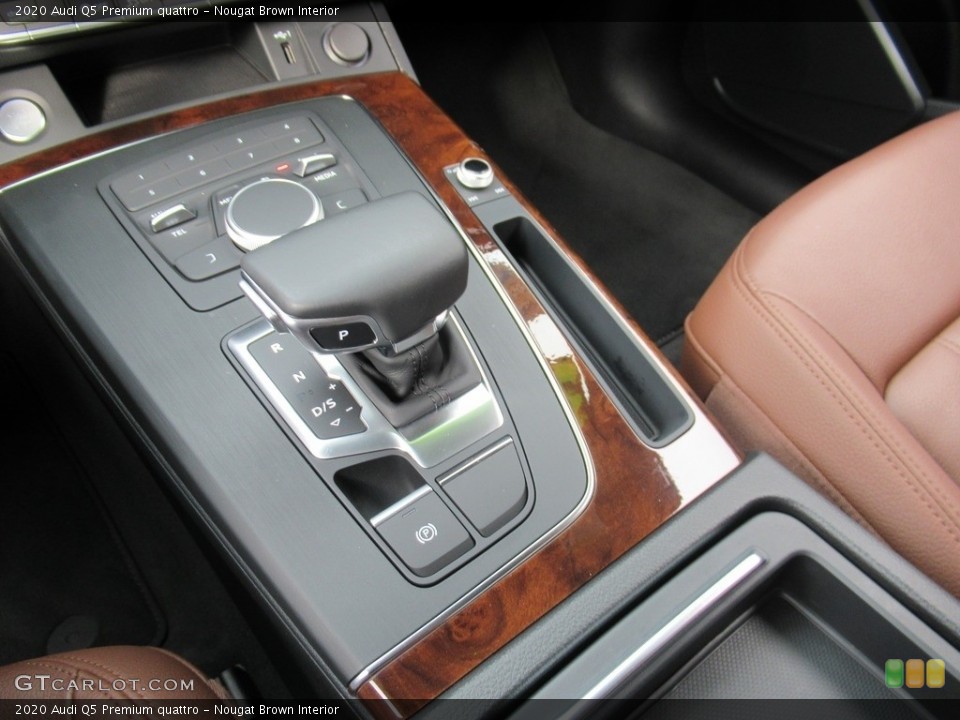 Nougat Brown Interior Transmission for the 2020 Audi Q5 Premium quattro #141548424
