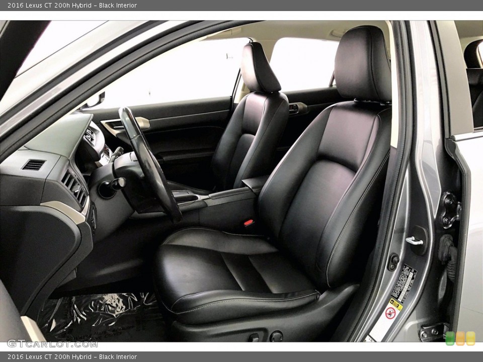 Black Interior Front Seat for the 2016 Lexus CT 200h Hybrid #141550533