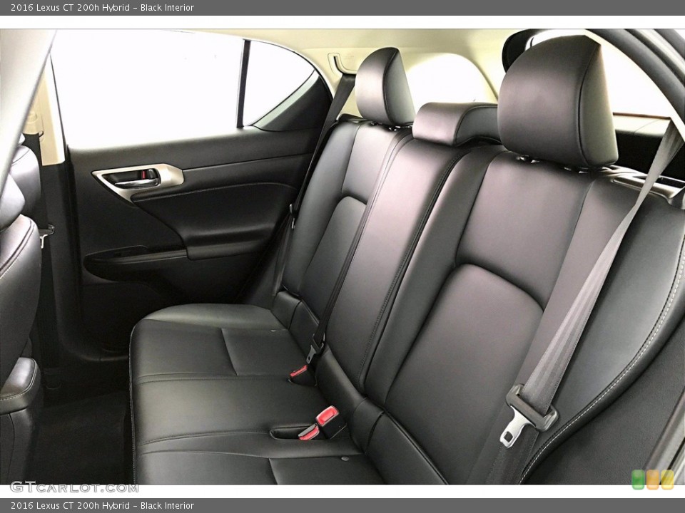 Black Interior Rear Seat for the 2016 Lexus CT 200h Hybrid #141550545