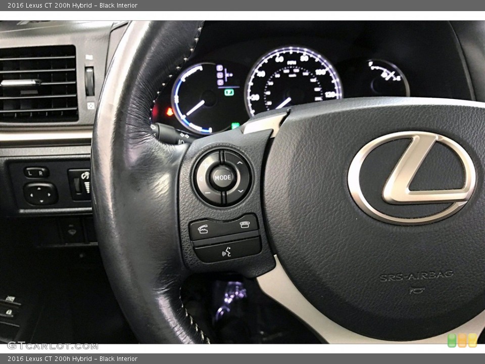 Black Interior Steering Wheel for the 2016 Lexus CT 200h Hybrid #141550552