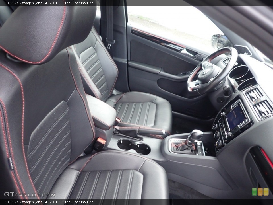 Titan Black Interior Front Seat for the 2017 Volkswagen Jetta GLI 2.0T #141552411