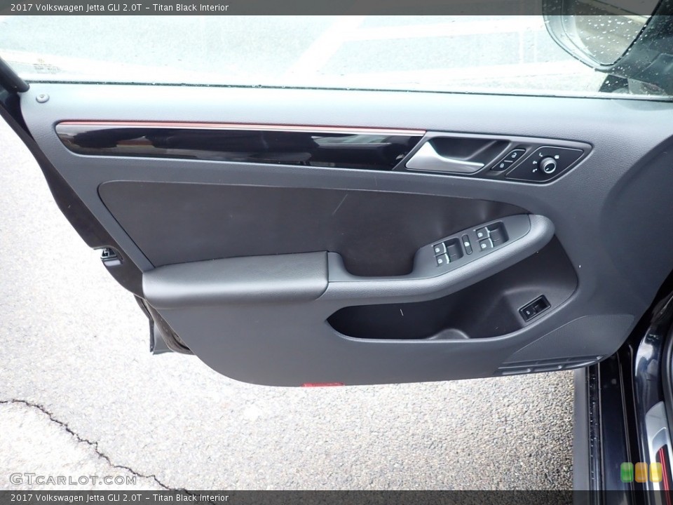 Titan Black Interior Door Panel for the 2017 Volkswagen Jetta GLI 2.0T #141552507
