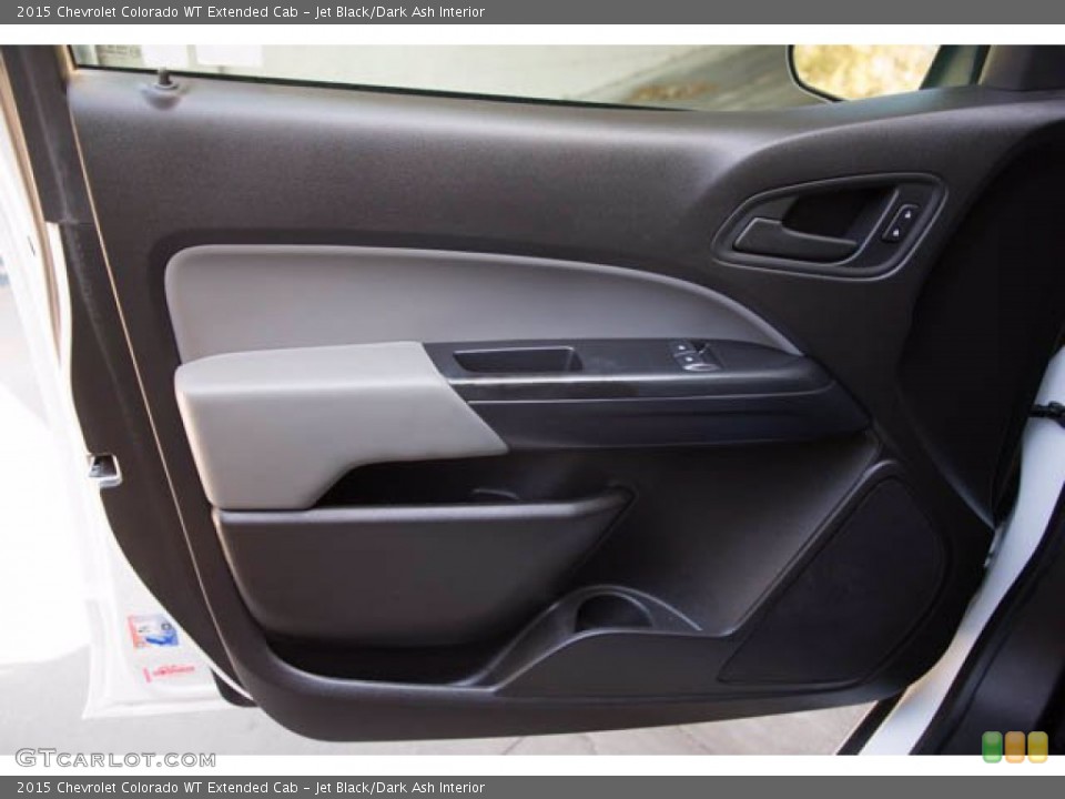 Jet Black/Dark Ash Interior Door Panel for the 2015 Chevrolet Colorado WT Extended Cab #141556812