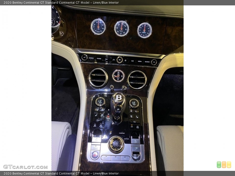 Linen/Blue Interior Controls for the 2020 Bentley Continental GT  #141558318