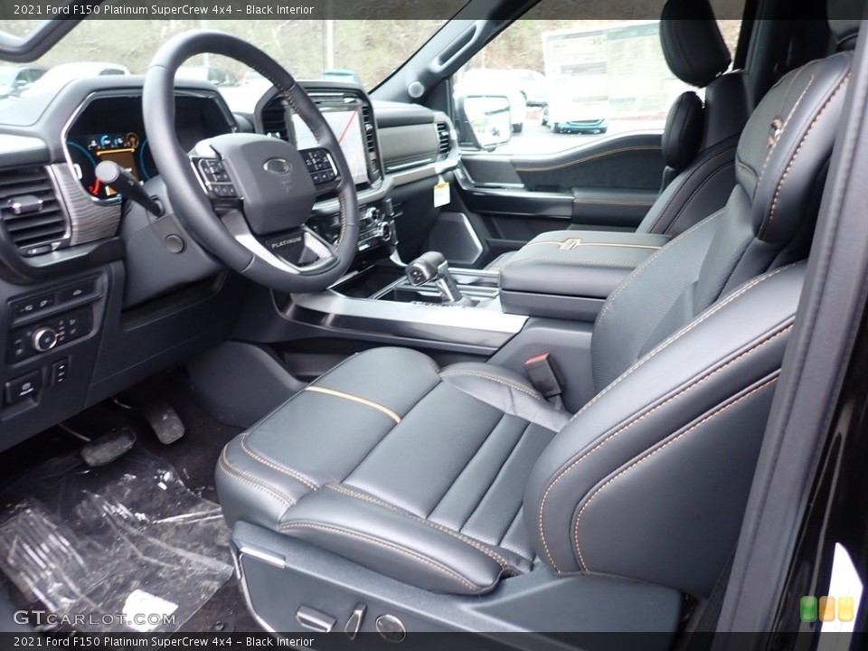Black Interior Photo for the 2021 Ford F150 Platinum SuperCrew 4x4 #141558420