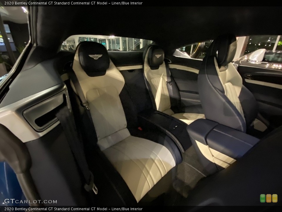 Linen/Blue Interior Rear Seat for the 2020 Bentley Continental GT  #141558591