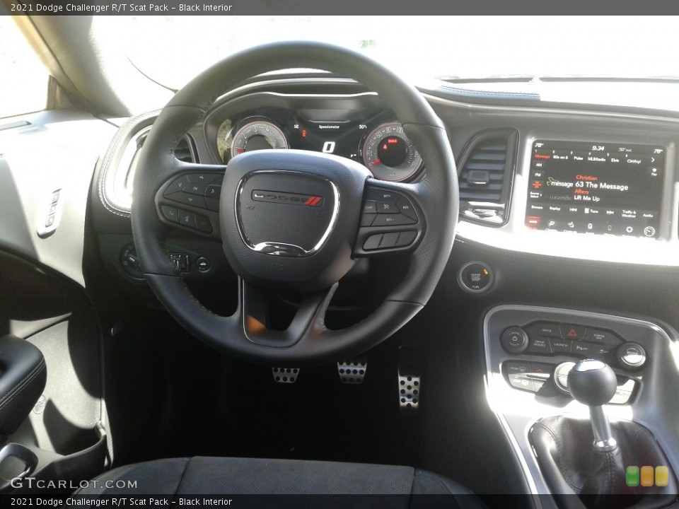 Black Interior Steering Wheel for the 2021 Dodge Challenger R/T Scat Pack #141559311