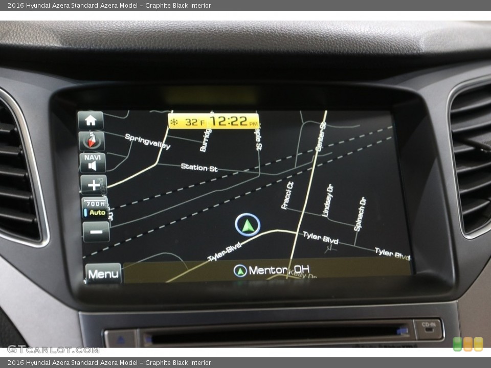 Graphite Black Interior Navigation for the 2016 Hyundai Azera  #141560184