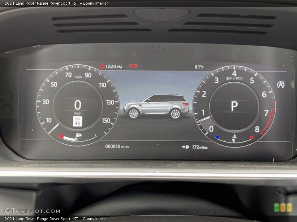 Ebony Interior Gauges for the 2021 Land Rover Range Rover Sport HST #141564983