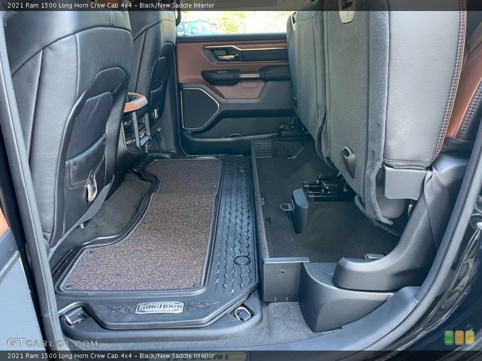 Black/New Saddle Interior Rear Seat for the 2021 Ram 1500 Long Horn Crew Cab 4x4 #141566039