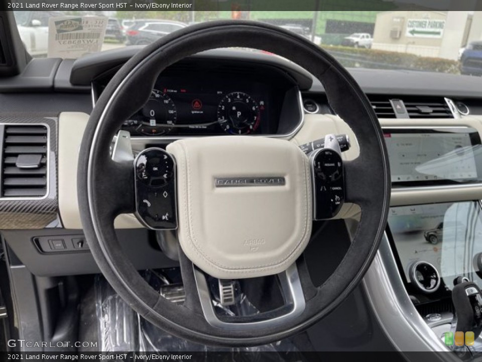 Ivory/Ebony Interior Steering Wheel for the 2021 Land Rover Range Rover Sport HST #141566555