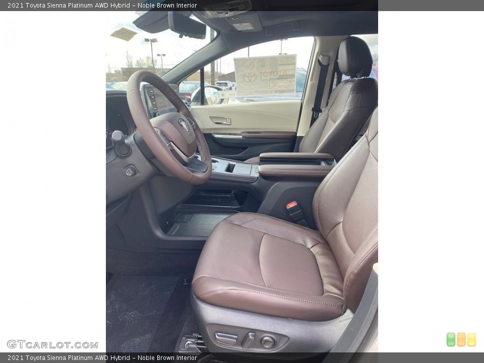 Noble Brown Interior Front Seat for the 2021 Toyota Sienna Platinum AWD Hybrid #141567140