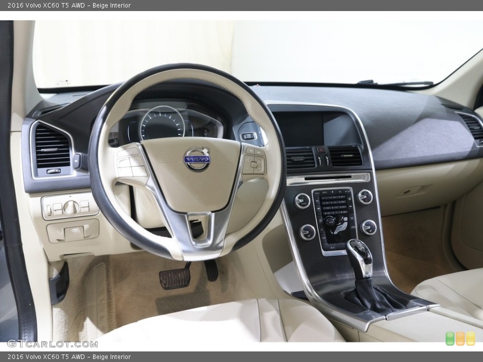 Beige Interior Dashboard for the 2016 Volvo XC60 T5 AWD #141567407