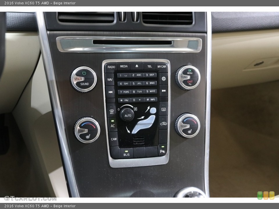 Beige Interior Controls for the 2016 Volvo XC60 T5 AWD #141567626