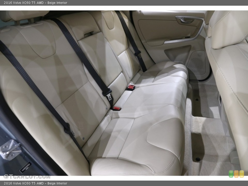 Beige Interior Rear Seat for the 2016 Volvo XC60 T5 AWD #141567707