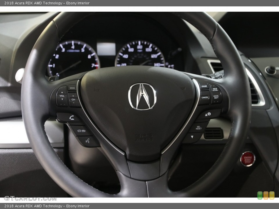 Ebony Interior Steering Wheel for the 2018 Acura RDX AWD Technology #141567944
