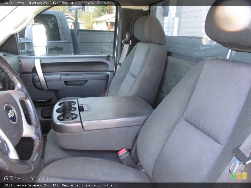 Ebony Interior Front Seat for the 2013 Chevrolet Silverado 2500HD LT Regular Cab Chassis #141568330