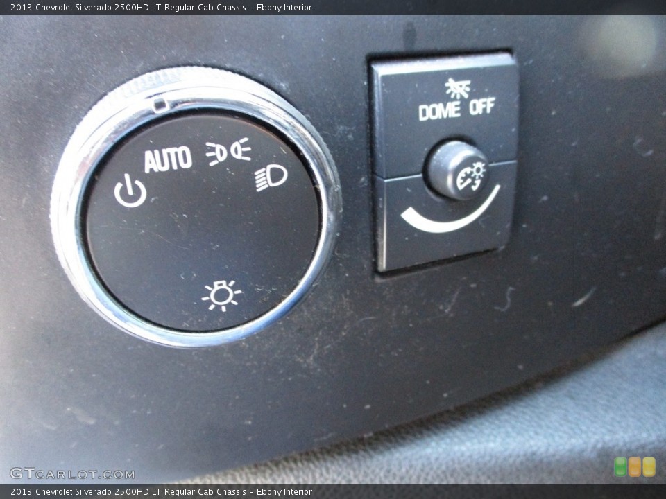 Ebony Interior Controls for the 2013 Chevrolet Silverado 2500HD LT Regular Cab Chassis #141568436