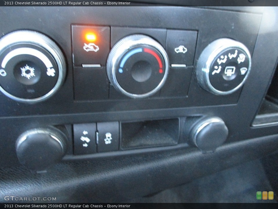 Ebony Interior Controls for the 2013 Chevrolet Silverado 2500HD LT Regular Cab Chassis #141568613