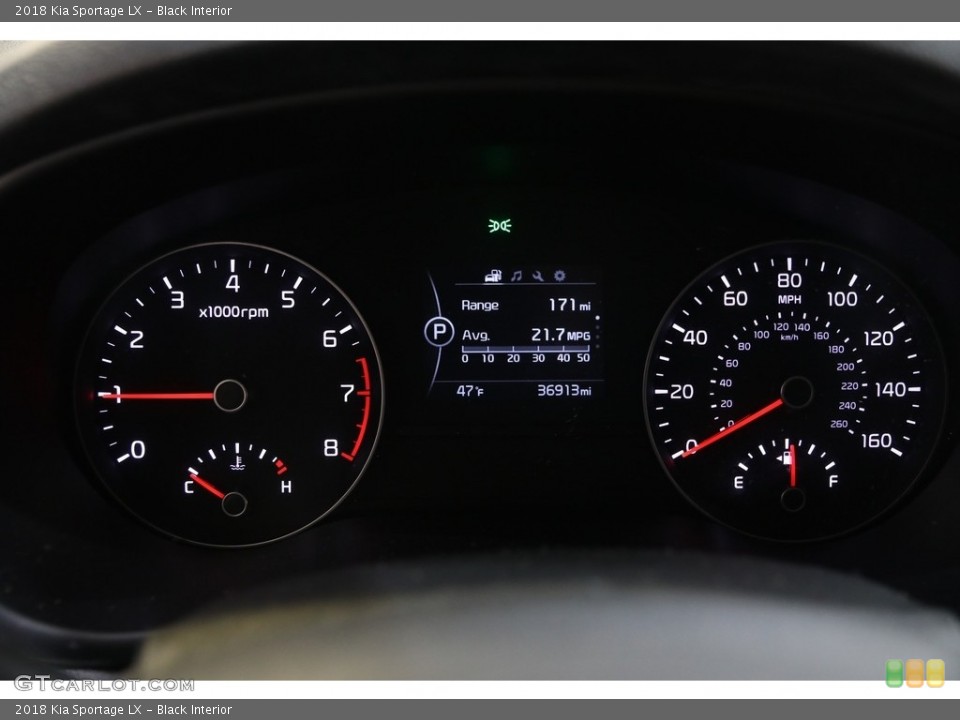 Black Interior Gauges for the 2018 Kia Sportage LX #141572114