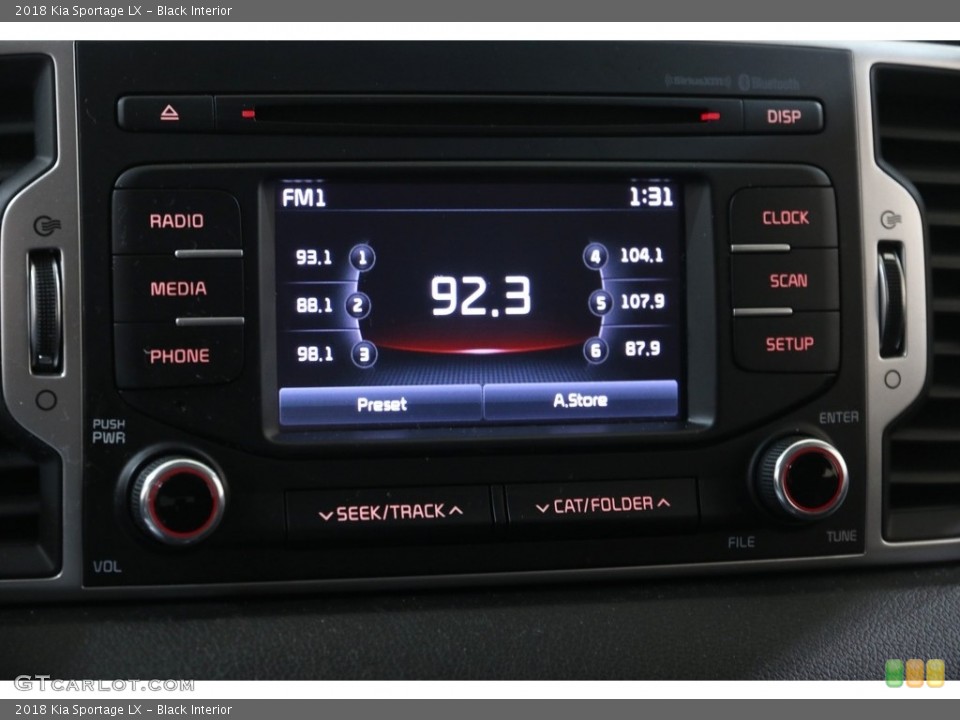 Black Interior Audio System for the 2018 Kia Sportage LX #141572137
