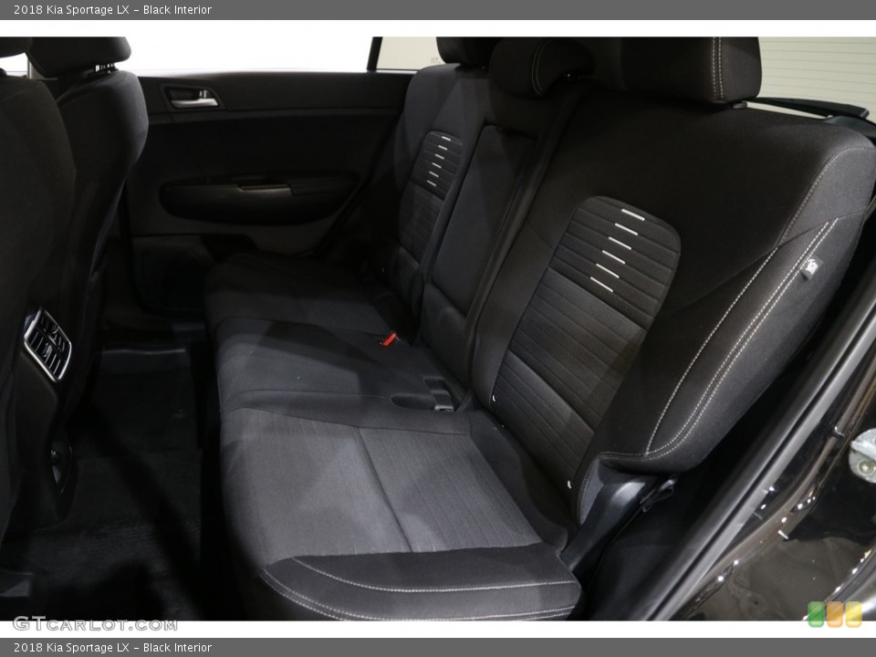 Black Interior Rear Seat for the 2018 Kia Sportage LX #141572200