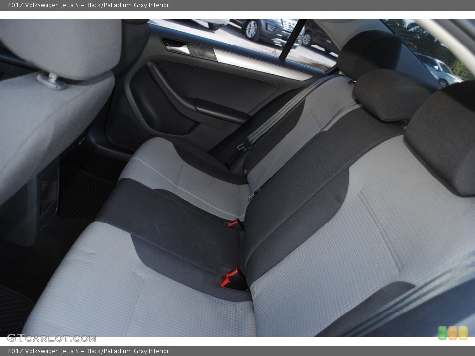 Black/Palladium Gray Interior Rear Seat for the 2017 Volkswagen Jetta S #141572609