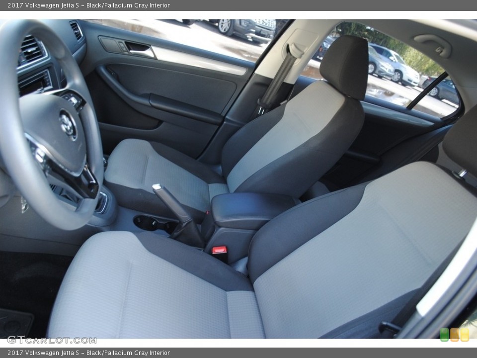 Black/Palladium Gray Interior Front Seat for the 2017 Volkswagen Jetta S #141572615