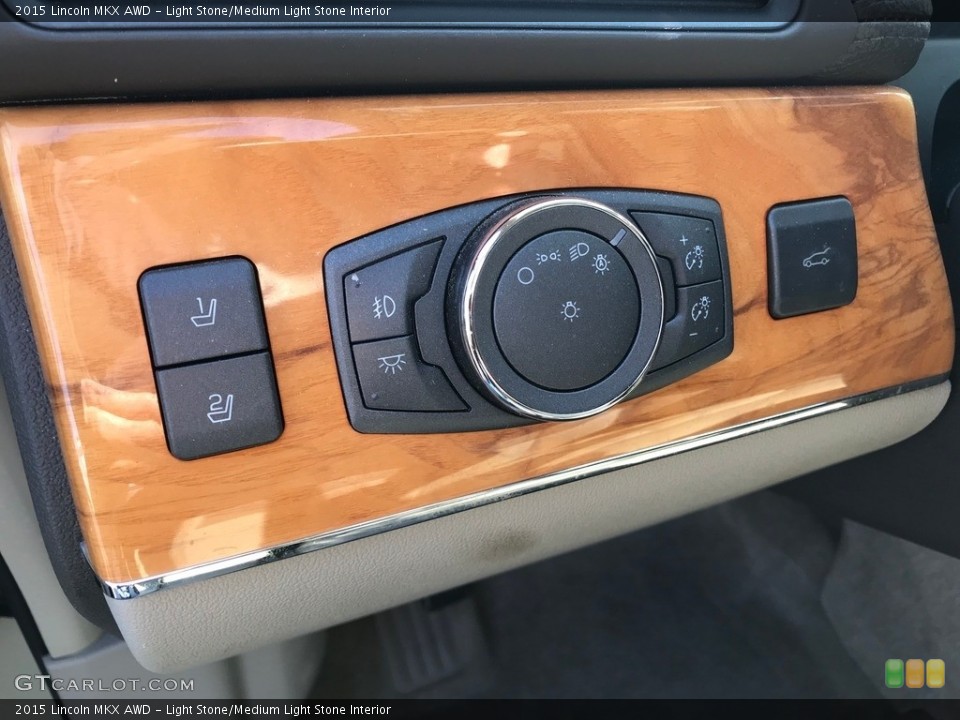Light Stone/Medium Light Stone Interior Controls for the 2015 Lincoln MKX AWD #141575140