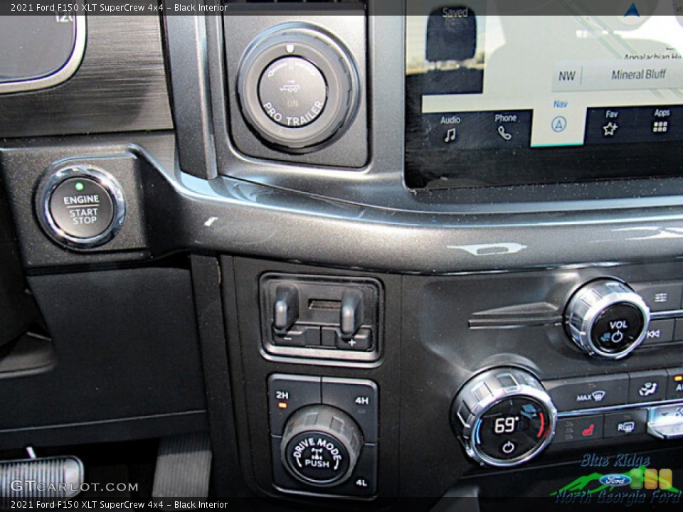 Black Interior Controls for the 2021 Ford F150 XLT SuperCrew 4x4 #141577146
