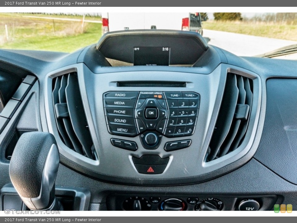 Pewter Interior Controls for the 2017 Ford Transit Van 250 MR Long #141577170