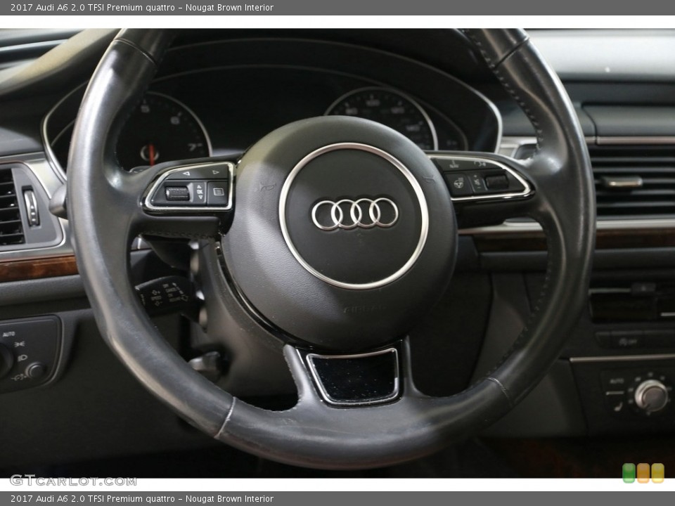 Nougat Brown Interior Steering Wheel for the 2017 Audi A6 2.0 TFSI Premium quattro #141578457