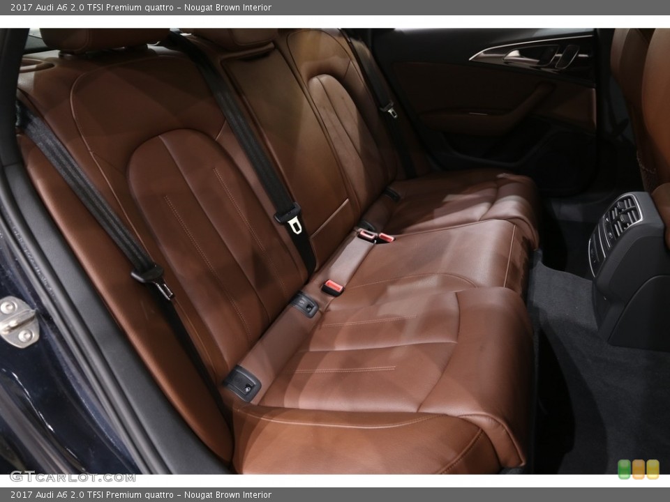 Nougat Brown Interior Rear Seat for the 2017 Audi A6 2.0 TFSI Premium quattro #141578706