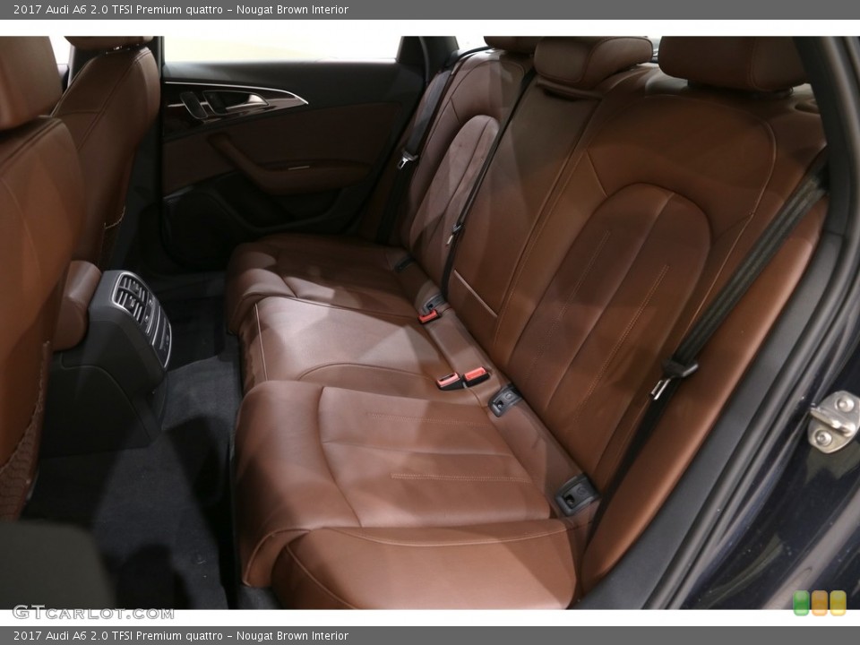 Nougat Brown Interior Rear Seat for the 2017 Audi A6 2.0 TFSI Premium quattro #141578727