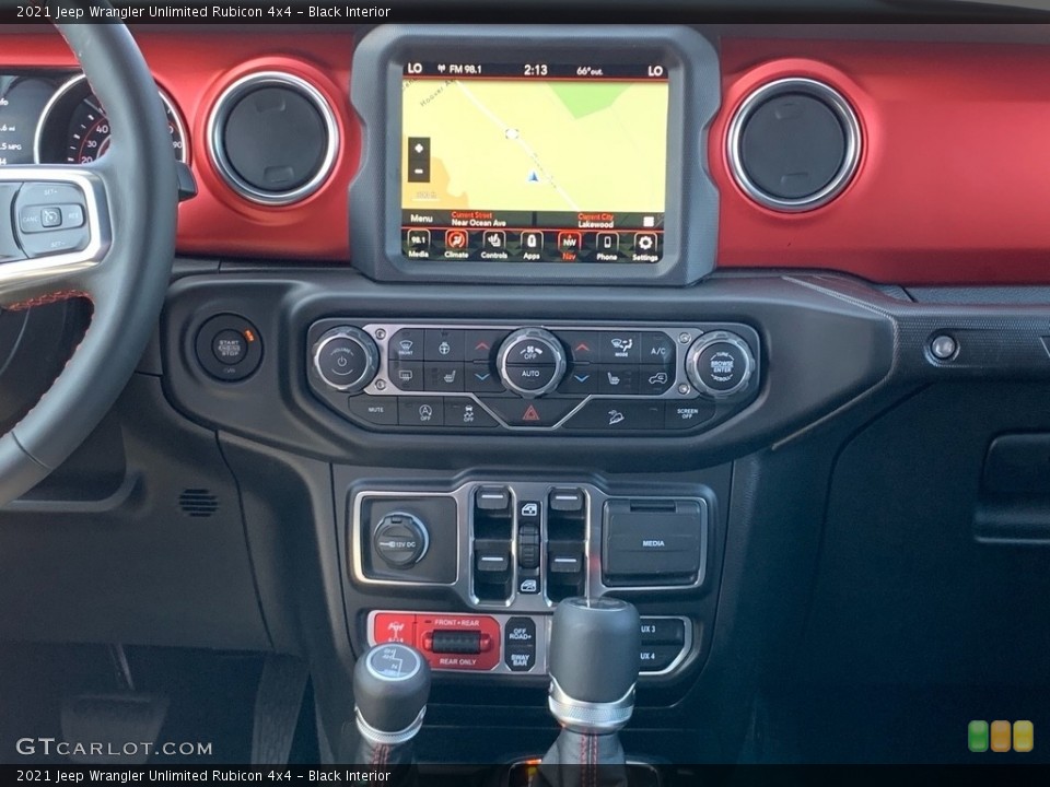 Black Interior Controls for the 2021 Jeep Wrangler Unlimited Rubicon 4x4 #141579962