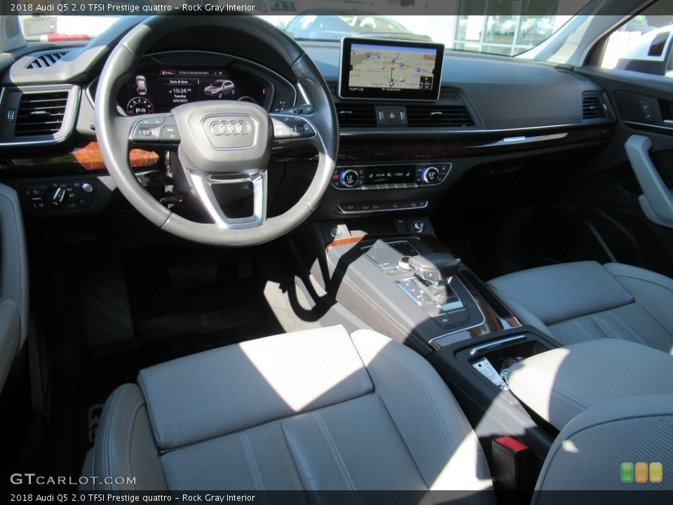 Rock Gray Interior Photo for the 2018 Audi Q5 2.0 TFSI Prestige quattro #141596012