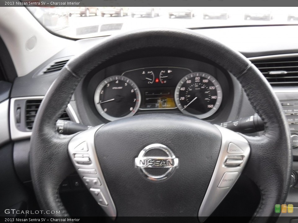 Charcoal Interior Steering Wheel for the 2013 Nissan Sentra SV #141598041