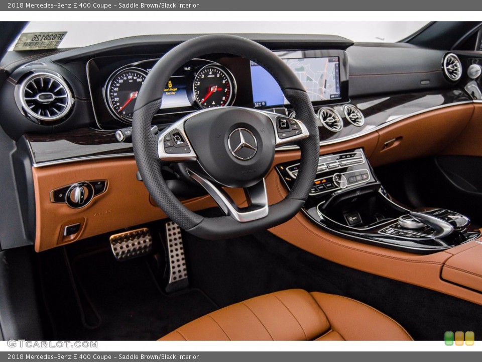 Saddle Brown/Black Interior Prime Interior for the 2018 Mercedes-Benz E 400 Coupe #141598820