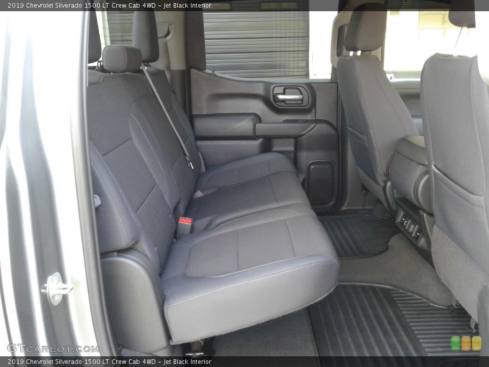 Jet Black Interior Rear Seat for the 2019 Chevrolet Silverado 1500 LT Crew Cab 4WD #141600711