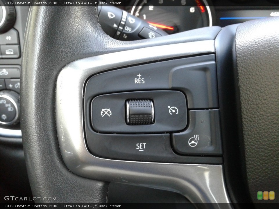 Jet Black Interior Steering Wheel for the 2019 Chevrolet Silverado 1500 LT Crew Cab 4WD #141600807