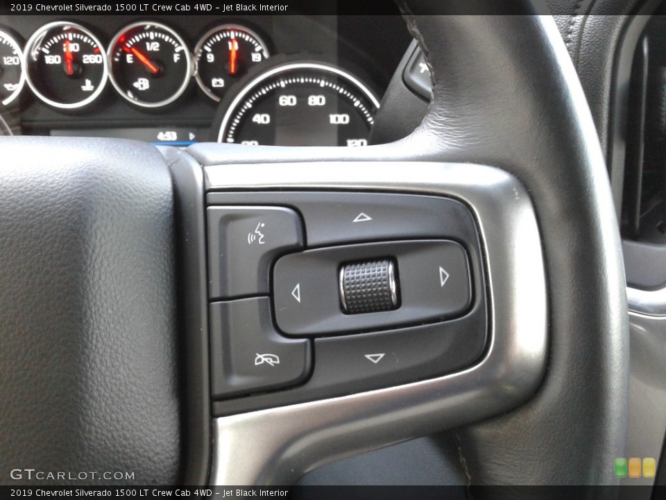 Jet Black Interior Steering Wheel for the 2019 Chevrolet Silverado 1500 LT Crew Cab 4WD #141600840