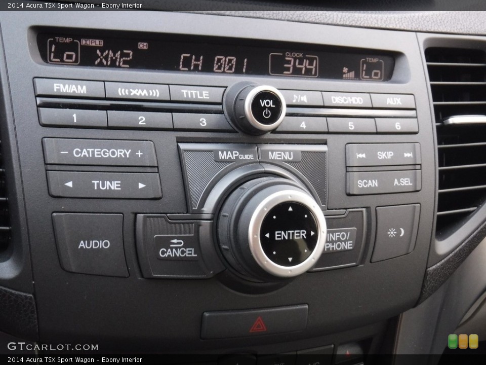 Ebony Interior Controls for the 2014 Acura TSX Sport Wagon #141602301
