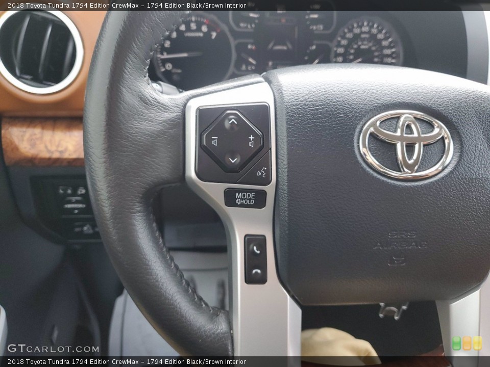 1794 Edition Black/Brown Interior Steering Wheel for the 2018 Toyota Tundra 1794 Edition CrewMax #141602370